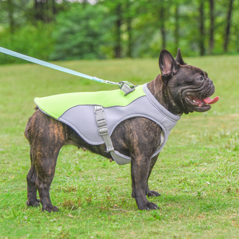 Pet Dog Cooling Vest Heat Resistant Cool Dogs Clothes Breathable Sun-proof Clothing For Small and Large Dogs Outdoor Walking